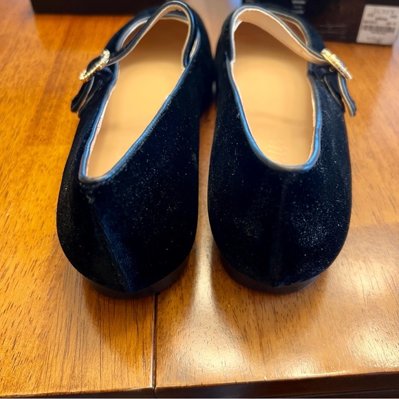 J. Crew Black Velvet Flats with Buckle Detail size 8.5M - Picture 5 of 8